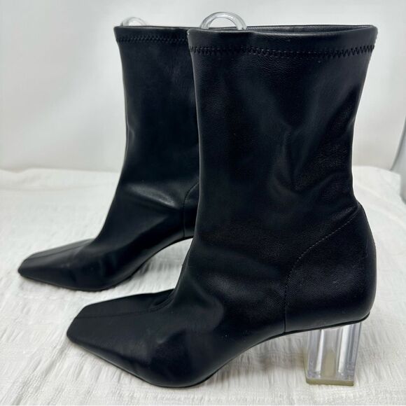 Zara Sleek Midi Calf Boots- Size 8 - Picture 10 of 15